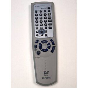 OEM AIWA Gray DVD/CD Player REMOTE CONTROL RC-AVL07 Tested WORKS EUC